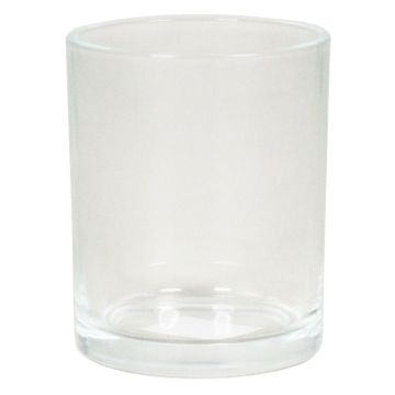 Teelichthalter Glas MALI, transparent, 7,2cm, Ø6cm