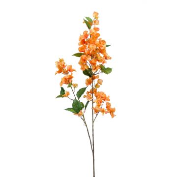 Dekozweig Bougainvillea MONELS mit Blüten, orange, 115cm