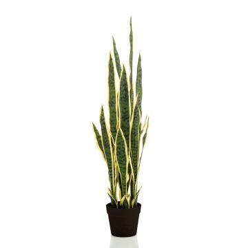 Kunst Sansevieria ELENE, grün-gelb, 95cm