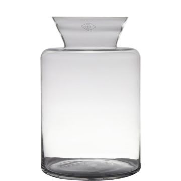 Vase FAHSAI aus Glas, klar, 37cm, Ø24cm