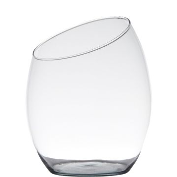 Tischlicht KATE aus Glas, klar, 32cm, Ø25,5cm