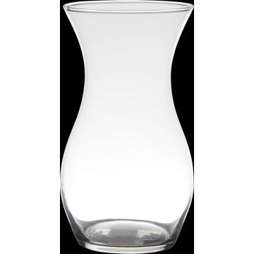 Bauchige Glas Vase PIRINYA, klar, 25cm, Ø14cm