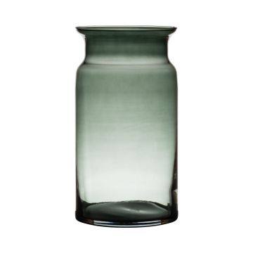 Blumenvase Glas HANNA EARTH, grau-klar, 29,5cm, Ø15cm