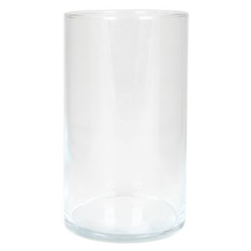 Glas Vase Zylinder SANYA OCEAN, klar, 20cm, Ø11,6cm